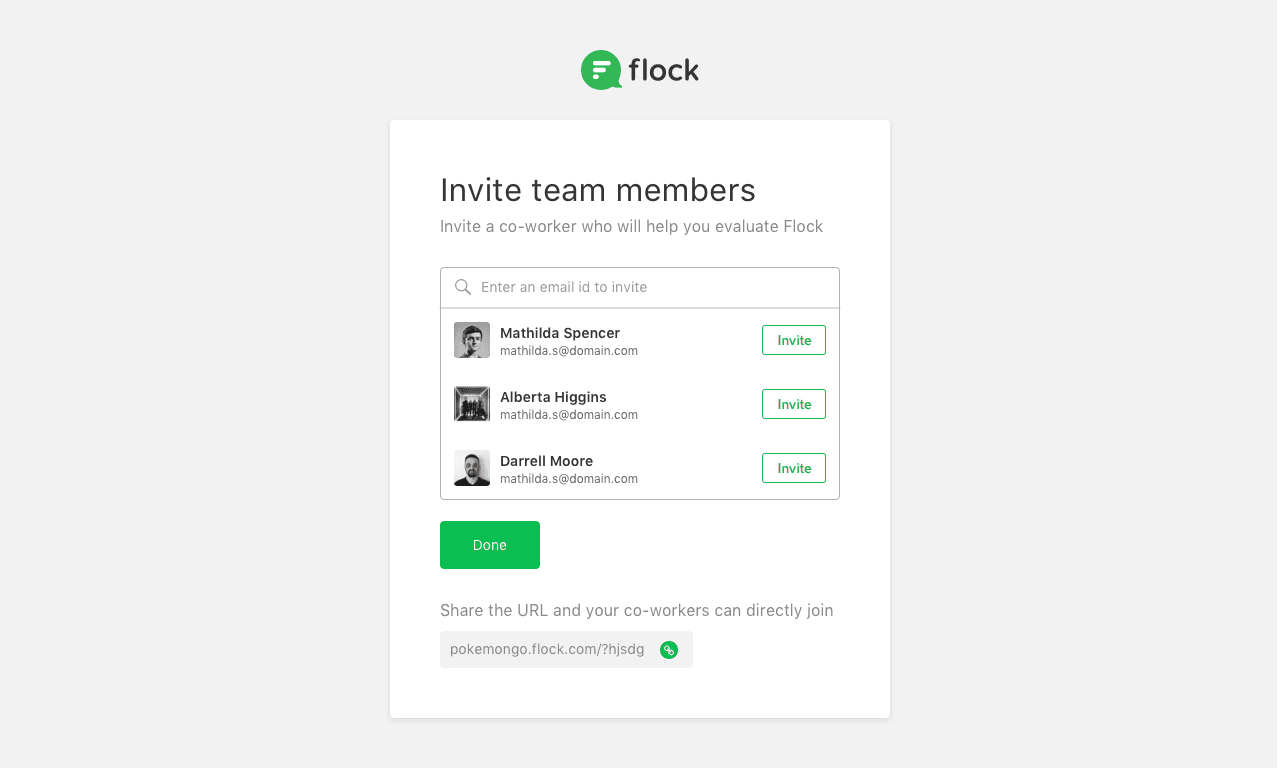 Flock Team Creation Flow