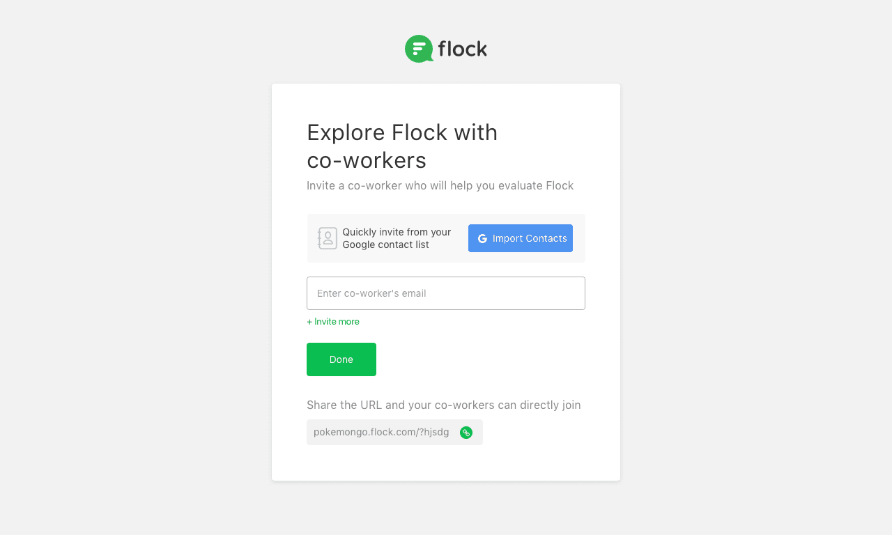 Flock Team Creation Flow