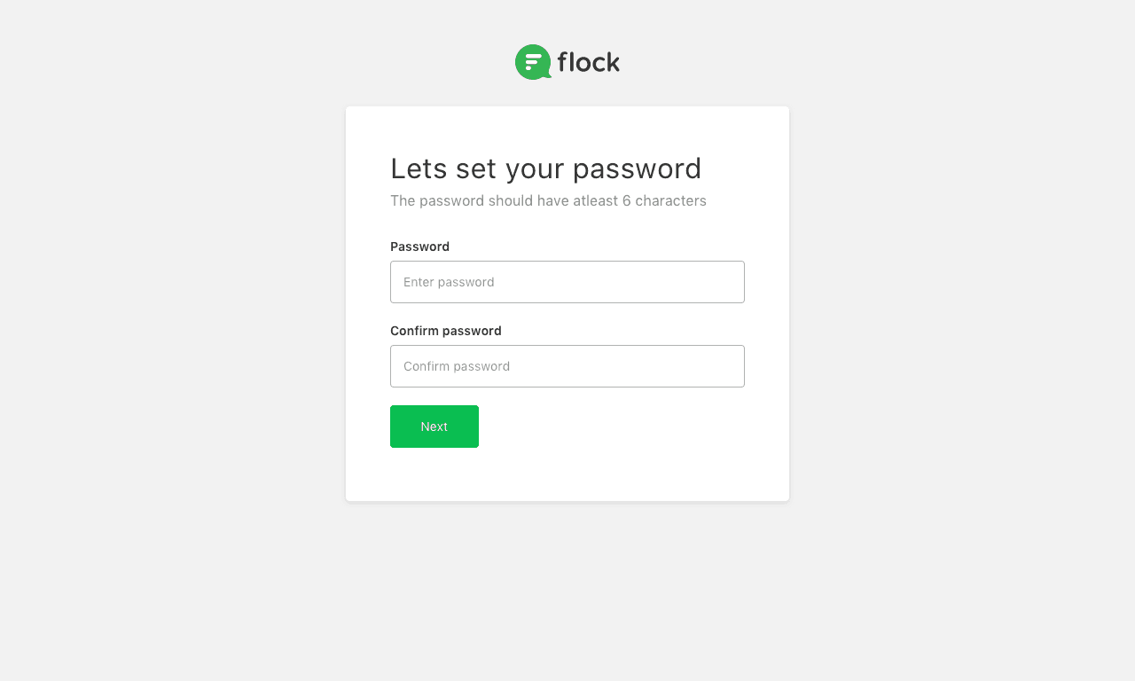 Flock Team Creation Flow